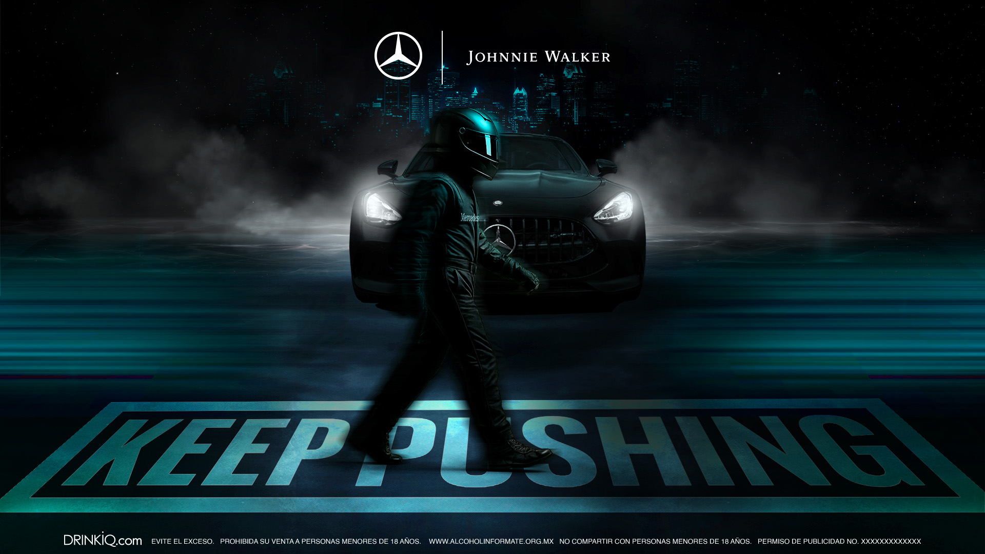 Keep Pushing — piloto y auto